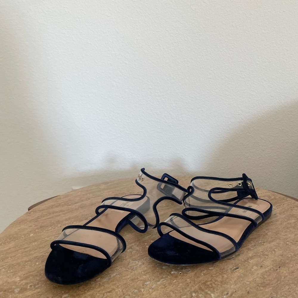 Valentino Garavani Navy Strappy Sandals - Picture 3 of 9
